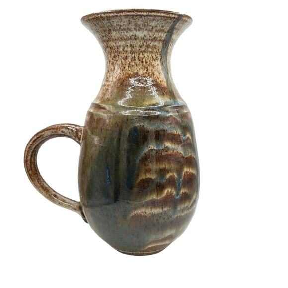 Lunt Signed Stoneware Pottery Pitcher - Picture 3 of 8